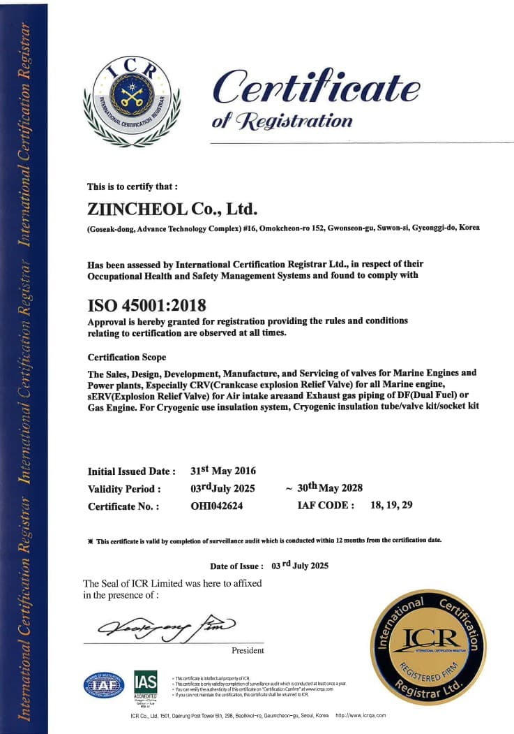 ISO 45001 Certificate